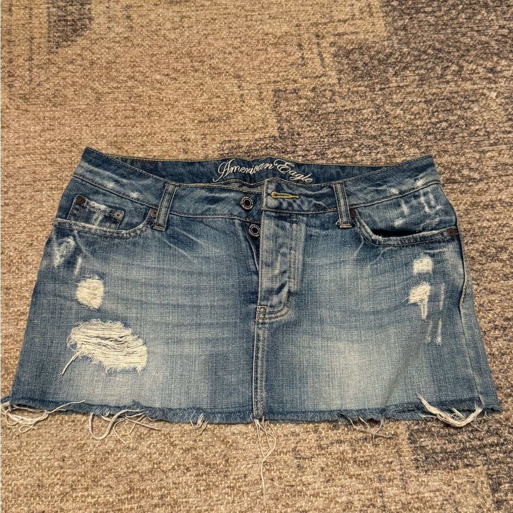 American Eagle Outfitters Blue Denim Skirt Size 4